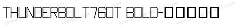 Thunderbolt76OT Bold字体转换